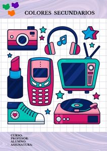 Fichas de colores secundarios para imprimir 1