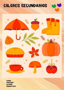 Fichas de colores secundarios para imprimir 3