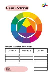 Fichas de colores terciarios para escribir 2