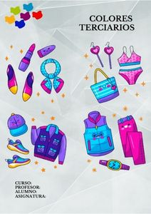 Fichas de colores terciarios para imprimir 1