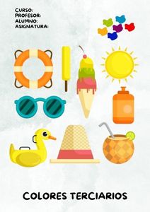 Fichas de colores terciarios para imprimir 2