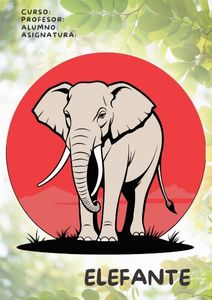 Fichas de elefantes para imprimir 2