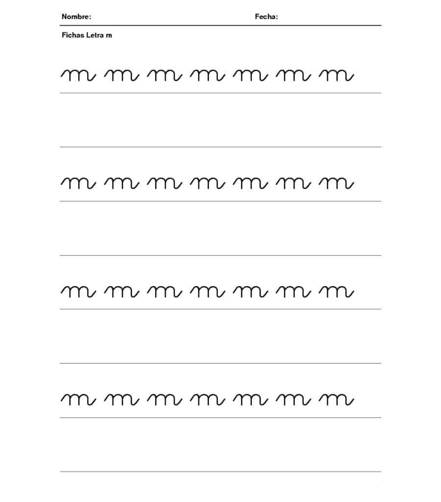 Fichas de la M minúscula 2