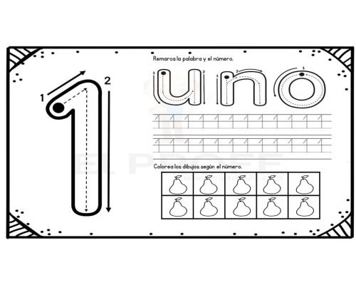 Desarrollo de habilidades de conteo y grafomotricidad 3