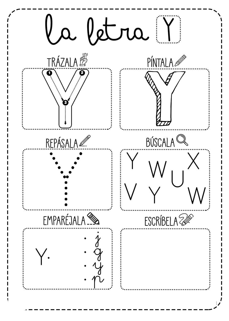 Fichas de la Y para imprimir 1