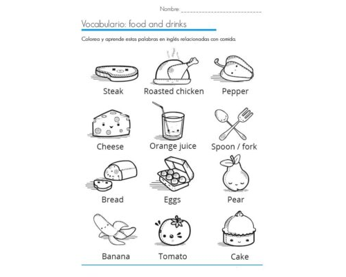 Ejercicios de vocabulario y actividades divertidas en inglés 2