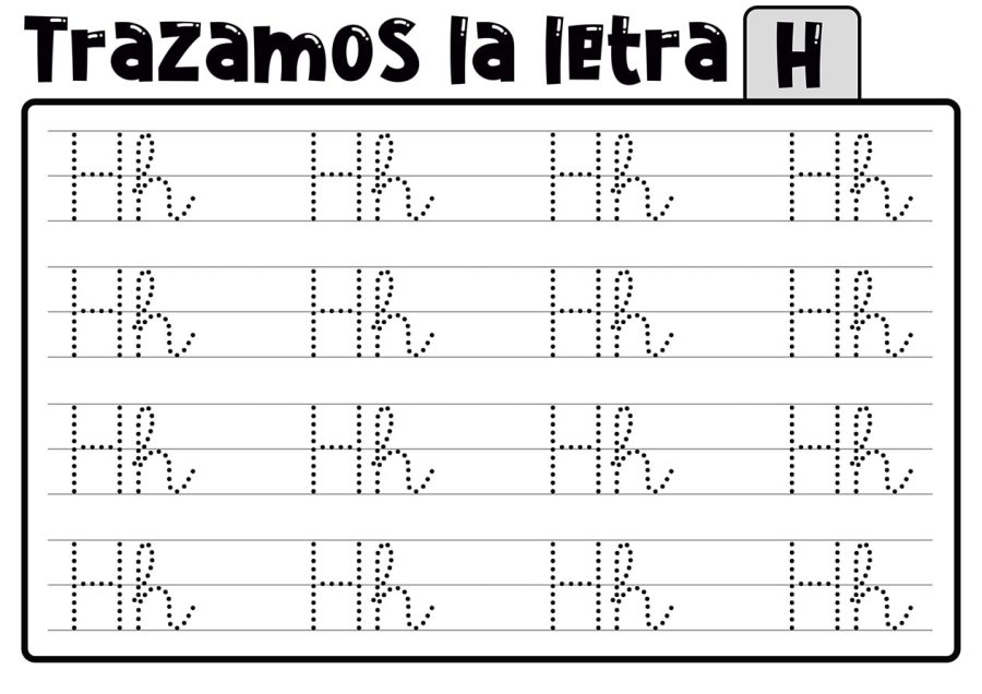 Fichas de la H para imprimir 2