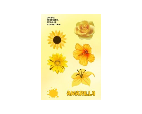 Fichas de color amarillo para imprimir 3