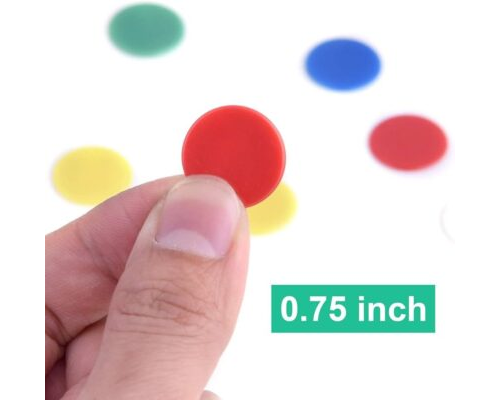 Aplicación de las fichas de plástico transparentes en actividades de conteo y bingo 3