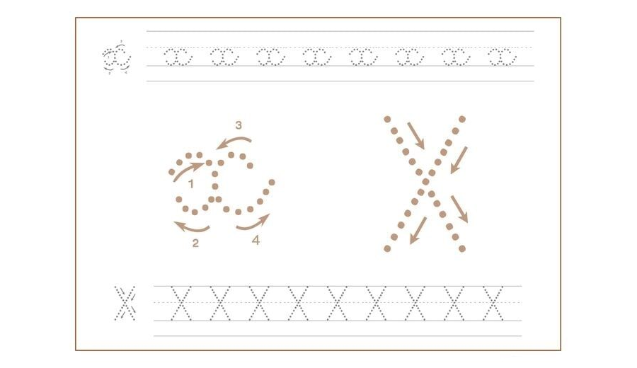 Fichas de la x minúscula 2