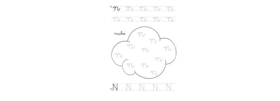 Fichas de la n minúscula 3