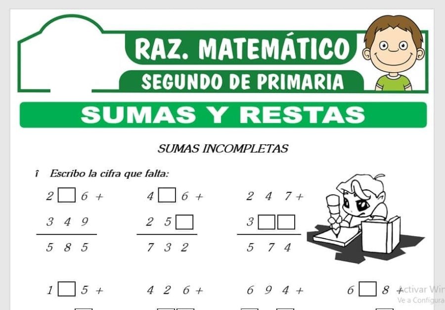 Sumando y restando ejercicios de cálculo con números de tres cifras 3