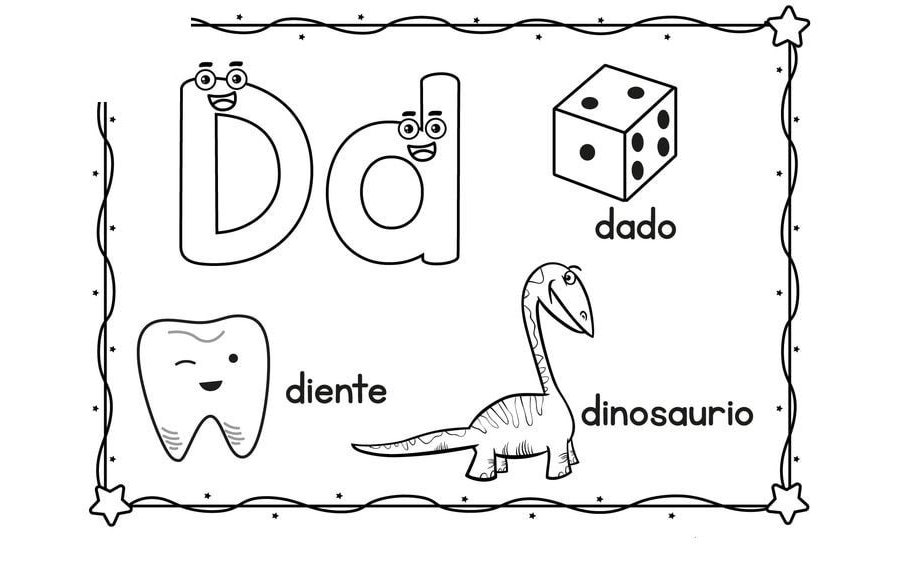 Fichas de la D para imprimir 2