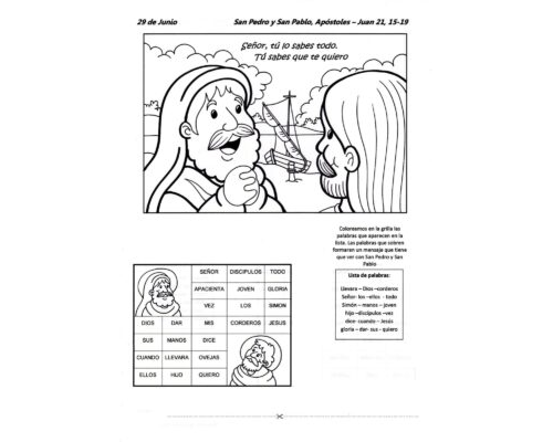 Fichas para catequesis de primera comunión