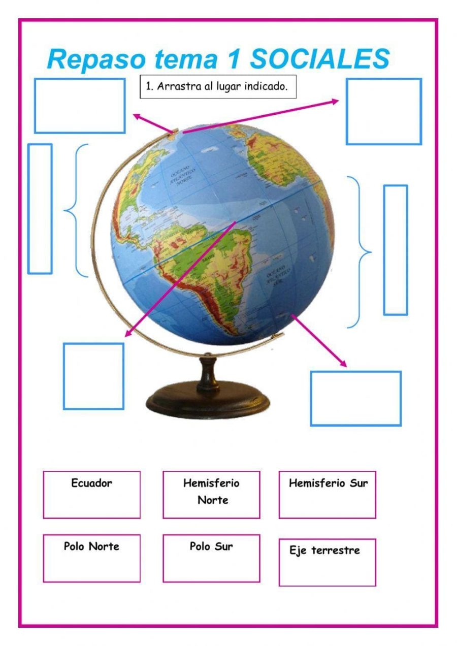 Fichas de repaso 4 primaria de Sociales 3