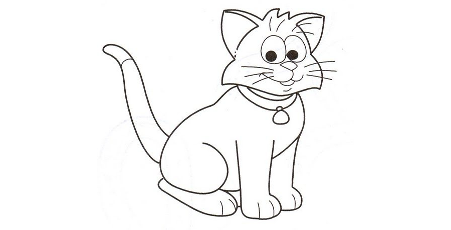 Fichas de gatos para colorear 1