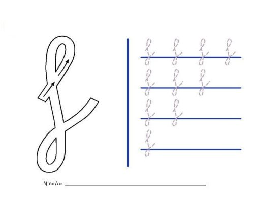 Fichas de la f minúscula 3