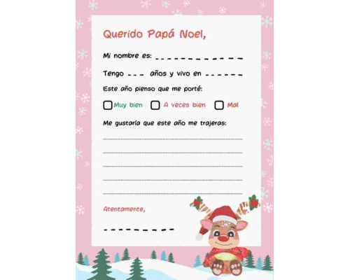 Fichas de navidad para Papá Noel 2