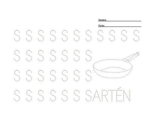 Fichas de la S mayúscula 2