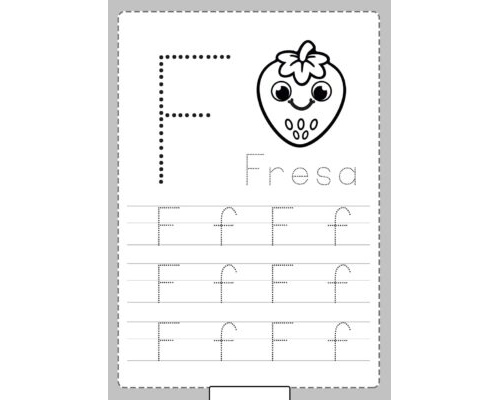 Fichas de la F mayúscula 2