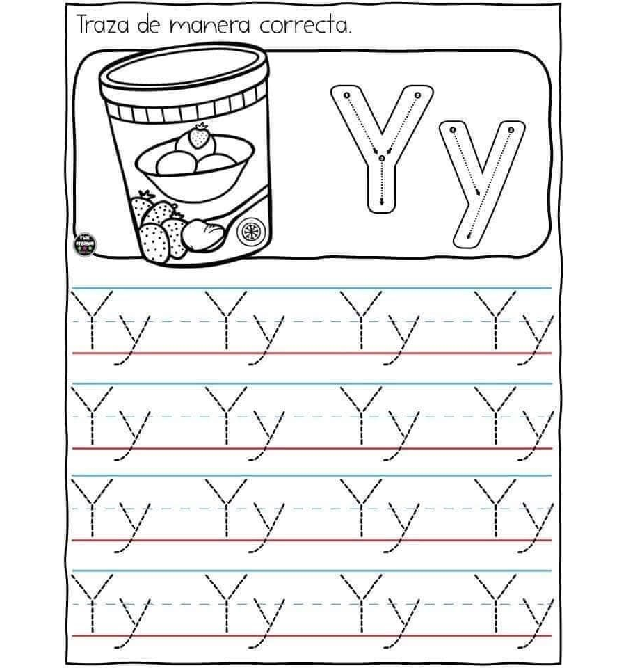 Fichas de la y minúscula 1