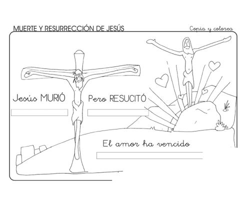 Fichas de Jesús para colorear 3