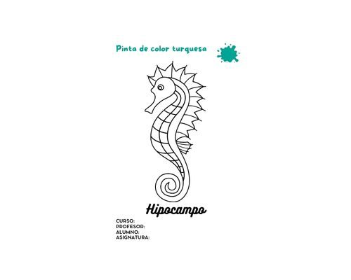 Fichas de color turquesa para colorear 1