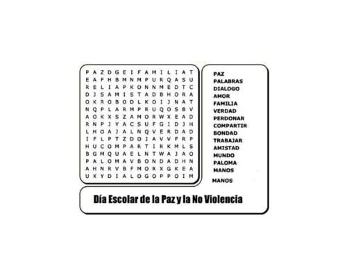 Ficha Día de la Paz Educación 2