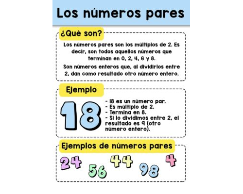 Definición de números pares 1