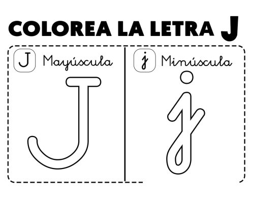 Fichas de la j minúscula 2