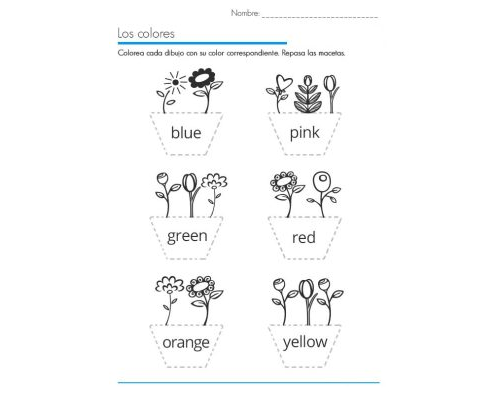 Fichas de inglés 4 primaria