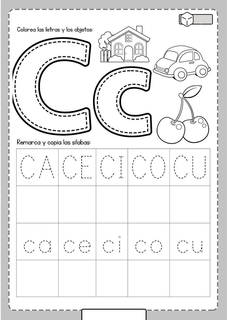 Fichas de la C mayúscula 3