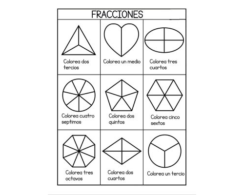 Fichas de fracciones