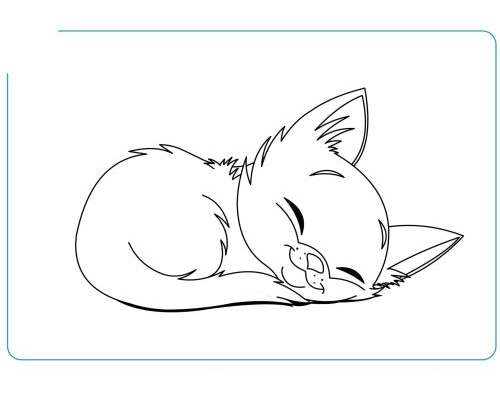 Fichas de gatos para colorear 3