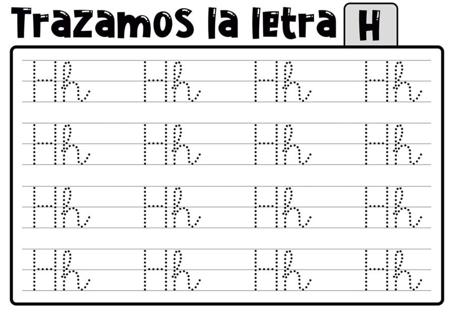 Fichas de la H para imprimir 2
