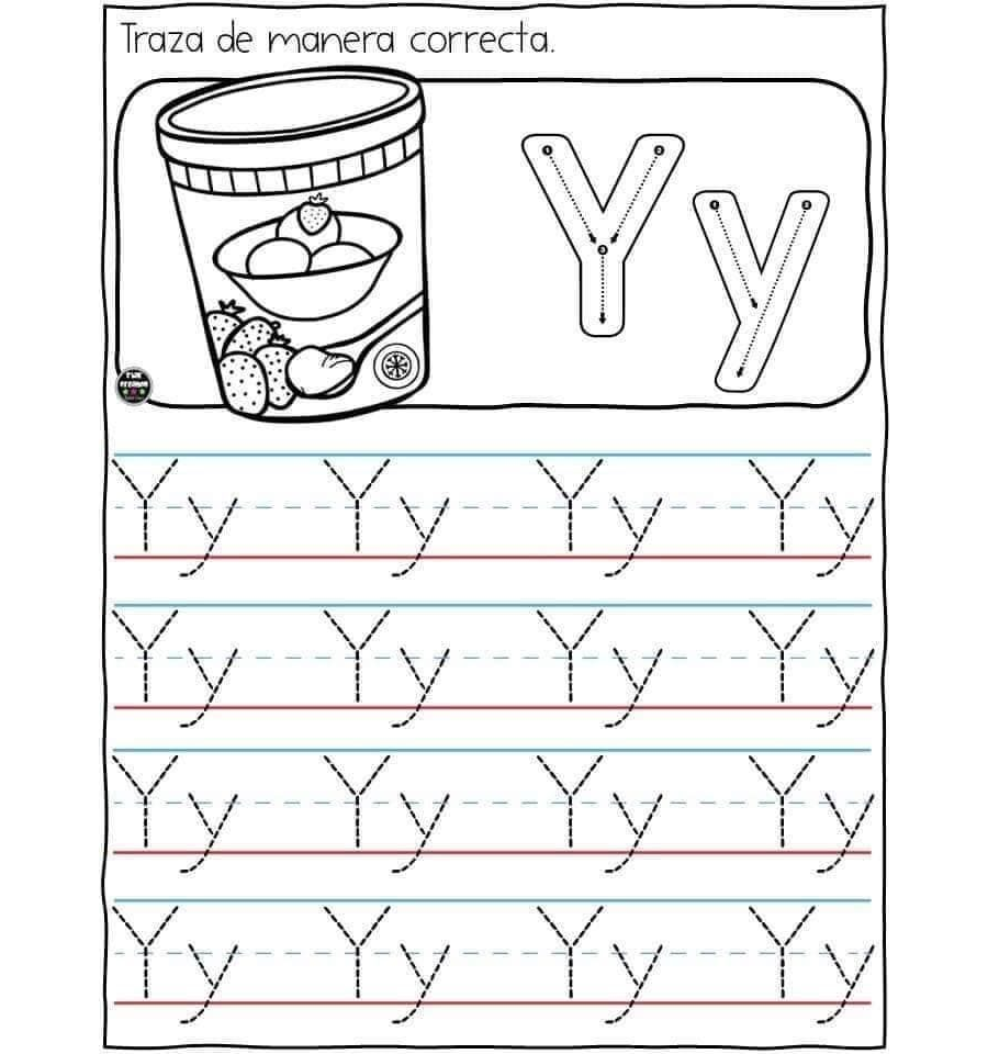 Fichas de la y minúscula 1