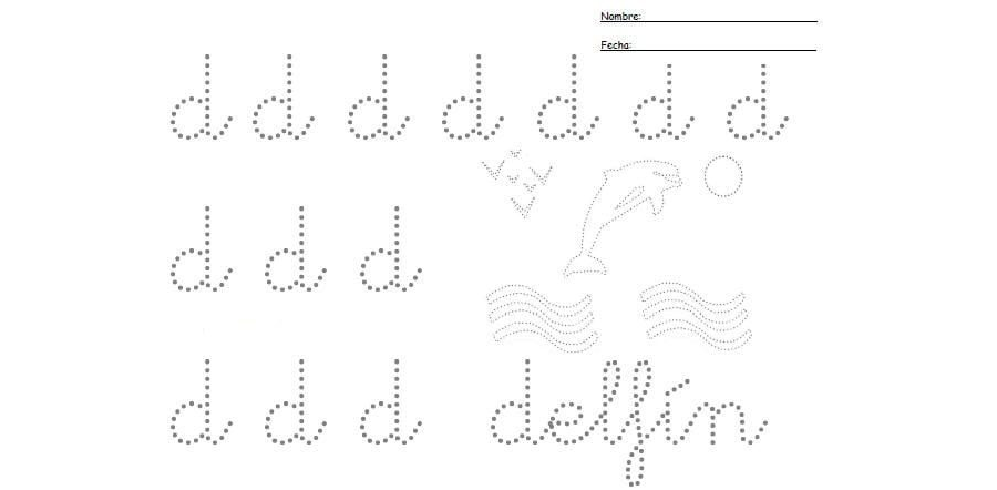 Fichas de la d minúscula 2