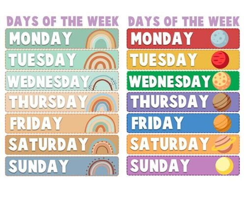 Recortar los días y ejercicios de memorización 1