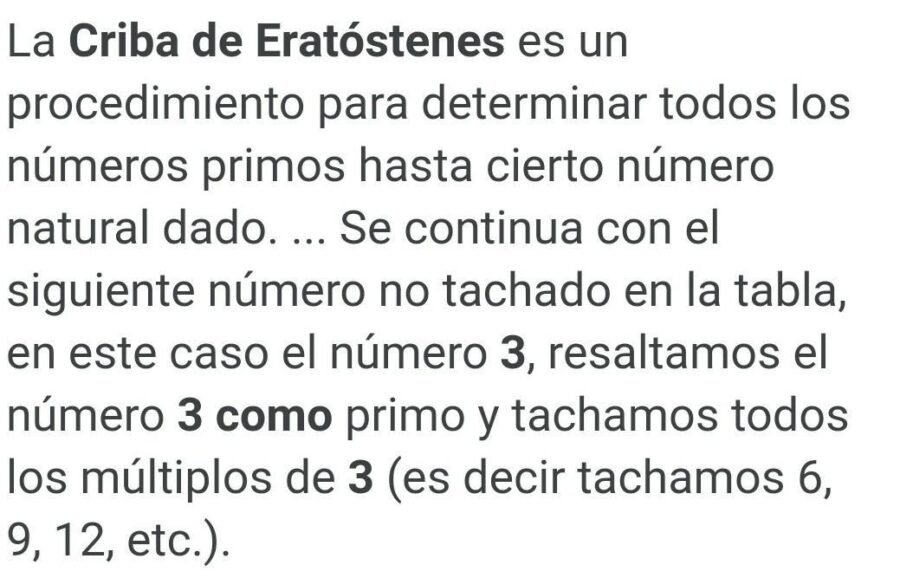 Qué es la criba de Eratóstenes 3
