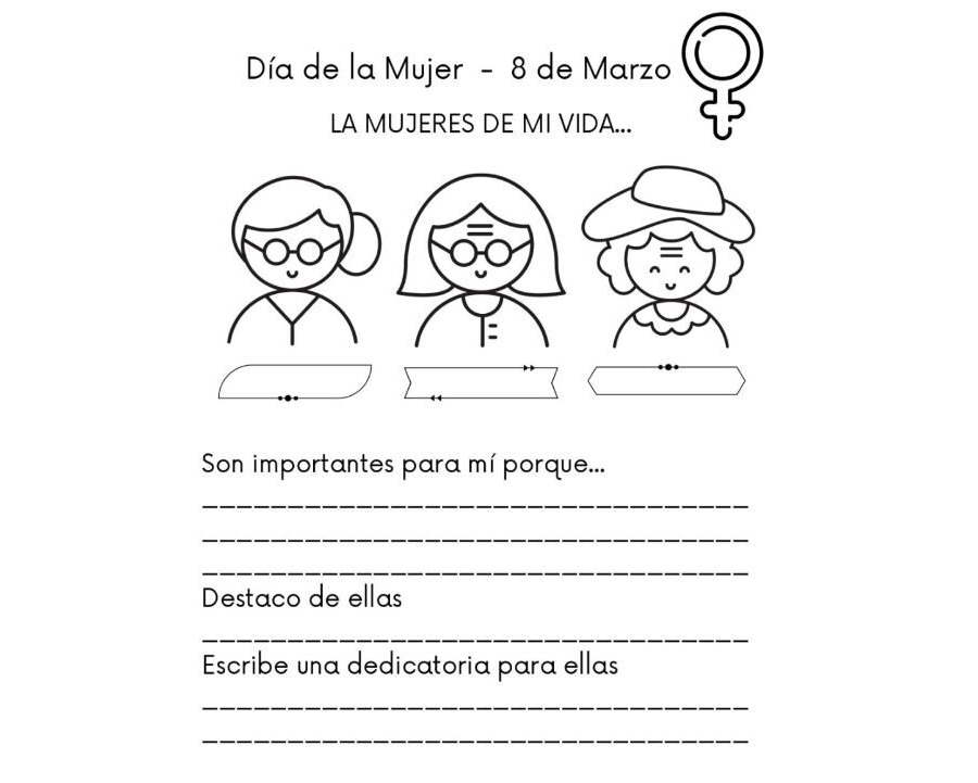 Fichas de escritura creativa sobre el Día de la Mujer 3