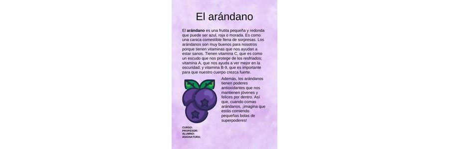 Fichas de color morado para estudiar 3