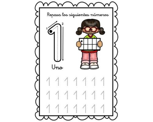 Ejercicios de caligrafía para letras y números 2