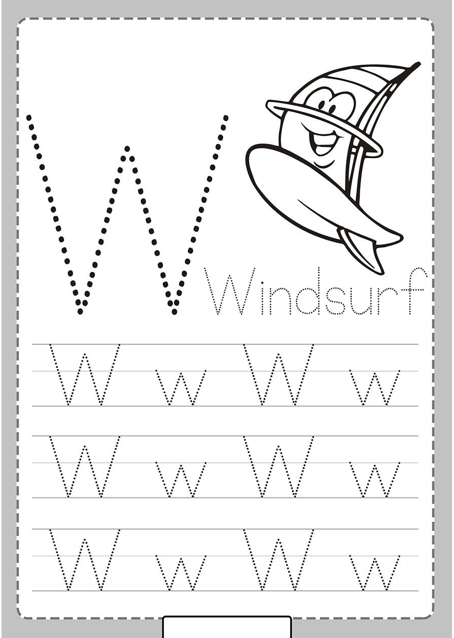 Fichas de la W mayúscula 2