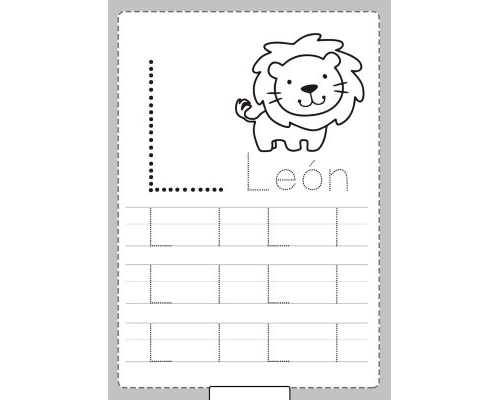 Fichas de la "L" mayúscula 1