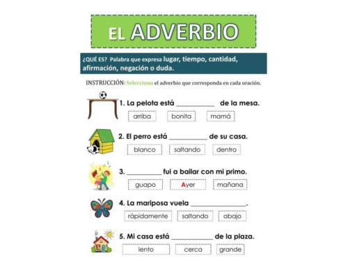Fichas de adverbios