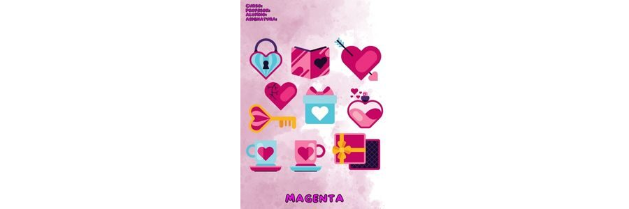 Fichas color magenta para imprimir 2