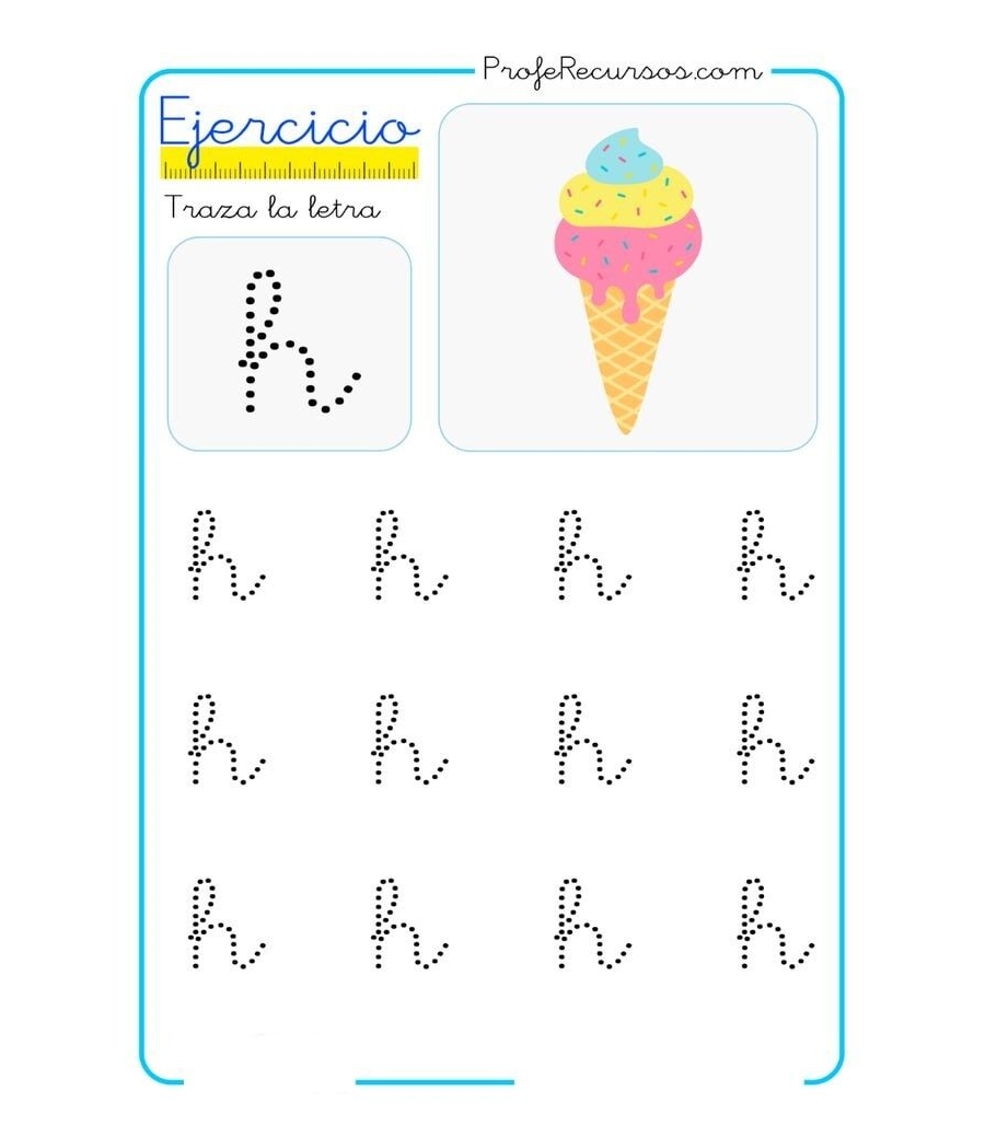 Fichas de la h minúscula 2