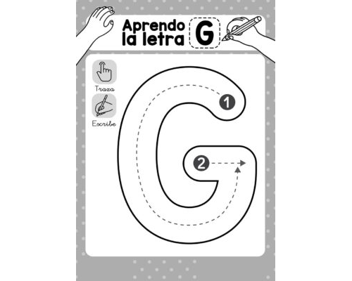 Fichas de la G para imprimir 2