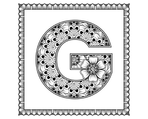 Fichas de la G para colorear 2