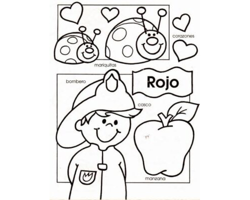 Fichas de color rojo